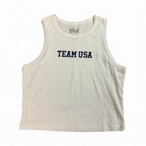 OG BABE Team USA Women’s White Tank Top - Size Large - EUC